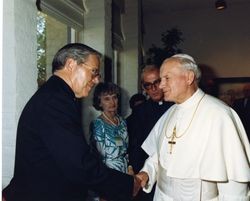 Donald P. Merrifield, S.J., and Pope John Paul II in Rome