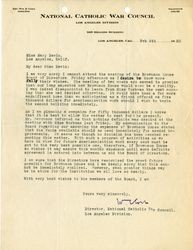 Fr. W.E. Corr letter to Mary Devin, Feb 4, 1920