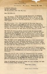 Mary J. Workman letter to Donald McDonald, February 23, 1950