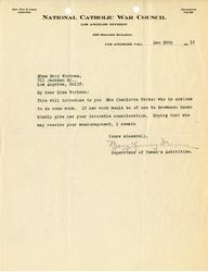 Mary Young Moore letter to Mary J. Workman, 1919 December 29