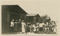 Brownson House group photograph including many students