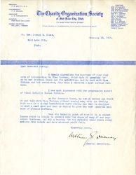 William Deeney letter to Joseph Glass, 1917 Febrary 12