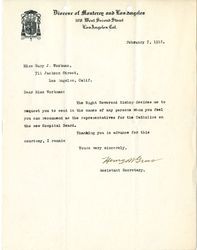 Henry Gross letter to Mary J. Workman, 1918 February 7