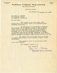 Mary Young Moore letter to Mary J. Workman, 1919 December 15