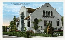 A Hollywood home in winter, Los Angeles, California