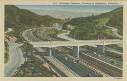 Cahuenga Freeway, Gateway to Hollywood, California