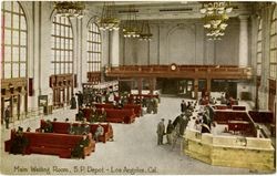 Main Waiting Room, S.P. Depot., Los Angeles, Cal