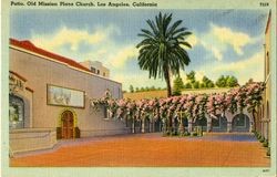 Patio, Old Mission Plaza Church, Los Angeles, California