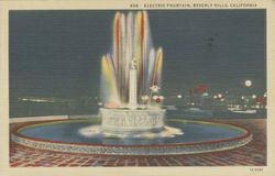 Electric fountain, Beverly Hills, California