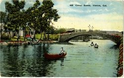 Canal Scene, Venice, Cal