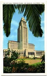 City Hall Through the Palms, Los Angeles, California