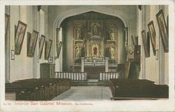 Interior San Gabriel Mission, So. California