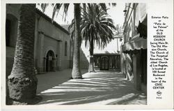 Exterior Patio or "Patio de las Palmas" of the Old Mission Church