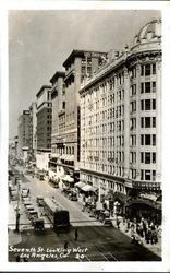 Seventh St. looking west, Los Angeles, Cal