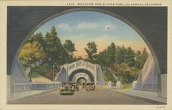 Boulevard thru Elysian Park, Los Angeles, California