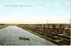 Canal and Venetian Villas, Venice, Cal