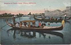 Gondolas in Venice Canal, Venice, Calfiornia [sic]