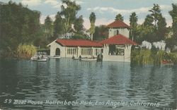 Boat house, Hollenbeck Park, Los Angeles, California