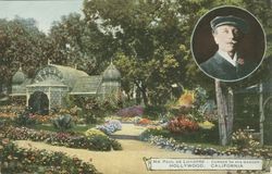 Mr. Paul de Longpre - corner in his garden / Hollywood, California