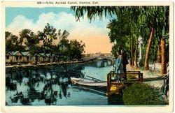 Villa across canal, Venice, Cal