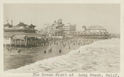 The ocean front at Long Beach, Calif