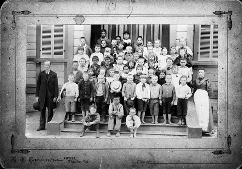 Tustin Public School, John J. "Zeke" Zielian, Principal, ca. 1893