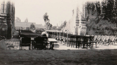 Mission San Juan Capistrano, preparation for Easter services, late 1930s