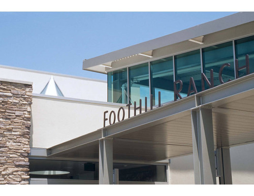 Foothill Ranch Library exterior with branch sign, 2003