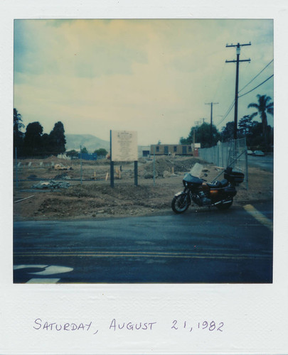 Future site of San Juan Capistrano Library from Achechema Street, 1982