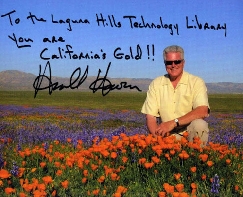 Signed Huell Howser photograph