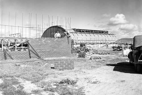 Newport Beach Grammar School under construction, March 1949