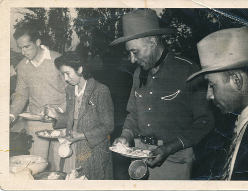 Moulton Roundup, L-R Felix Green, Anita Martinez, Fred Nieblas, and Joe Nieblas