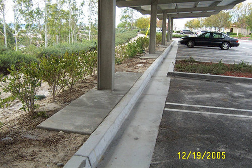 Foothill Ranch Library parking underneath the solar array, December 2005