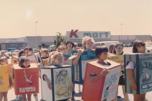 Costa Mesa Library, Walking Book Parade, 1985