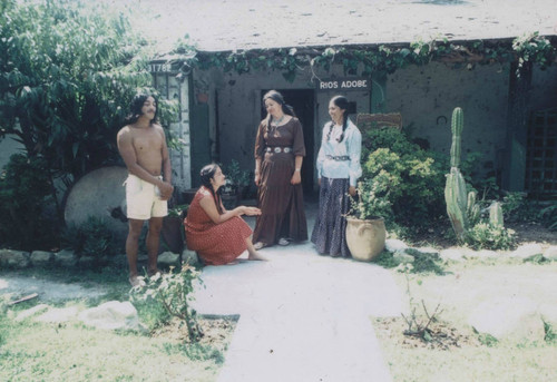 Los Rios Adobe and Juaneño tribal members — Calisphere