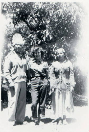 Acjachemen (Juaneño) tribal gathering at Matt Belardes' place, San Juan Capistrano, 1950s