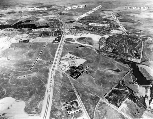 Aerial view of Leisure World, 1968