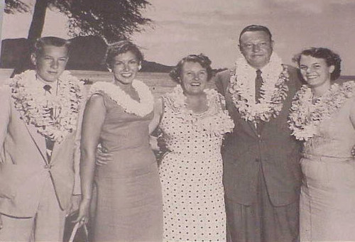 Irvine family in Hawaii, 1950s