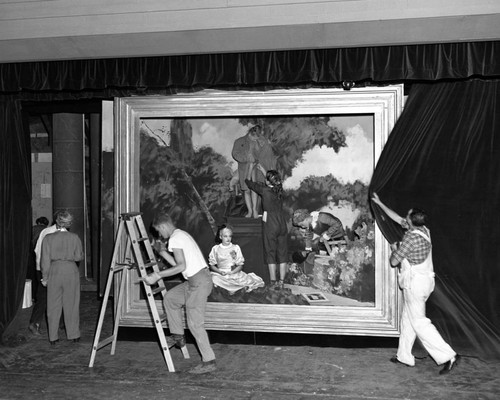 Set dressing, Festival of the Arts - Pageant of the Masters, Laguna Beach, California, July 21, 1952