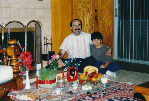 Zehdar family celebrating Persian New Year in Anaheim