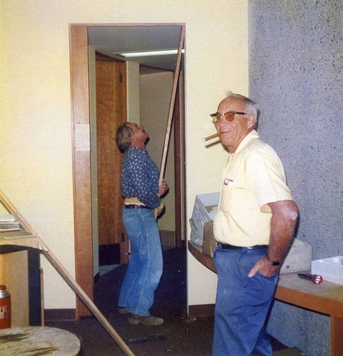 University Park Library prior to opening, 1975