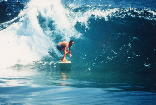 Dickey surfing the Wedge