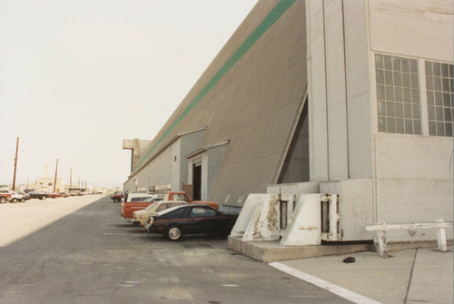 Side view of the hangars at MCAS Tustin, 1997