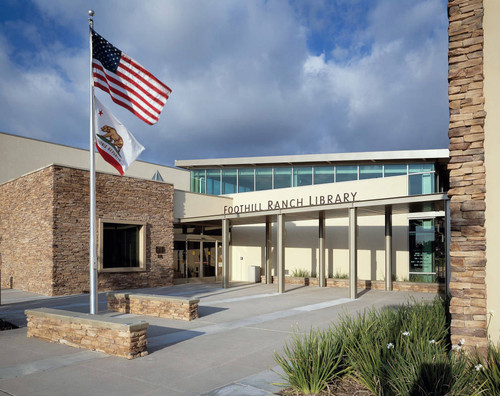 Foothill Ranch Library exterior and community room, 2003