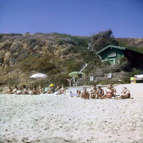 Irvine family members at their beach house in Abalone Cove