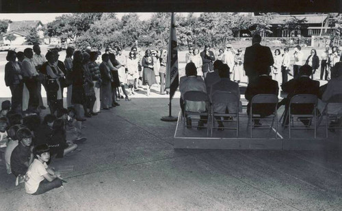 University Park Library's dedication day, 1975