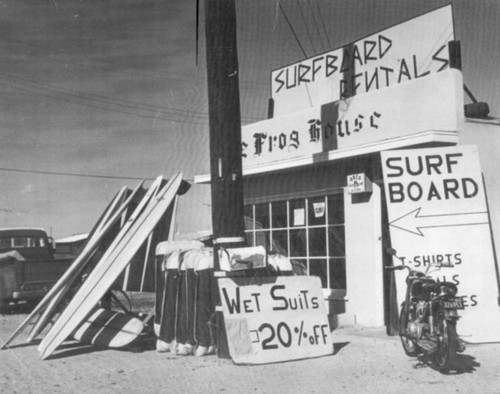 Frog House Surf Shop in 1966