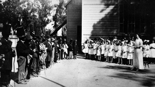 Minstrel show cast, Tustin Public School