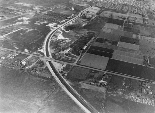 Aerial view of Upper Moody Creek, La Palma