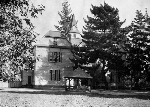 Tustin Public School building, late Victorian style, ca. 1900